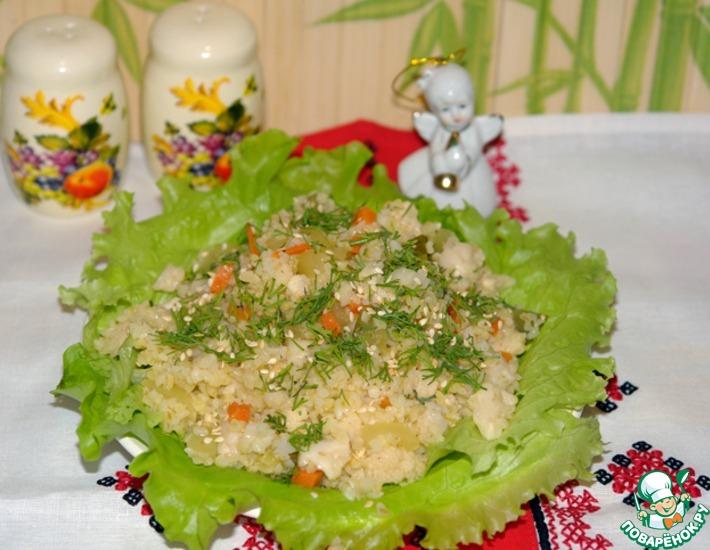 Рецепт: Салат из маринованных овощей с булгуром