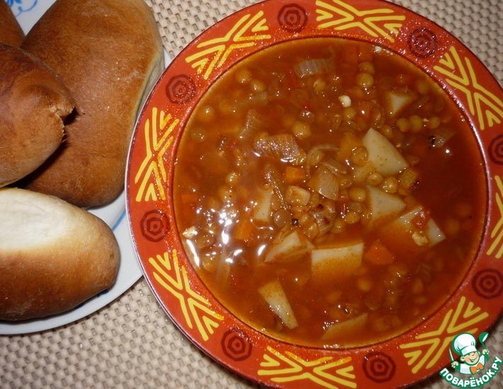 Рецепт: Суп с чечевицей и паприкой