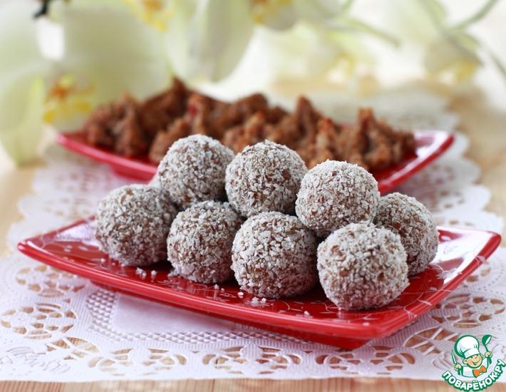 Рецепт: Фруктово-кокосовые конфеты и печенье