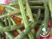 Овощной салат с томатами и зеленой фасолью ингредиенты