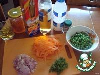 Макароны с овощами и медовым соусом ингредиенты