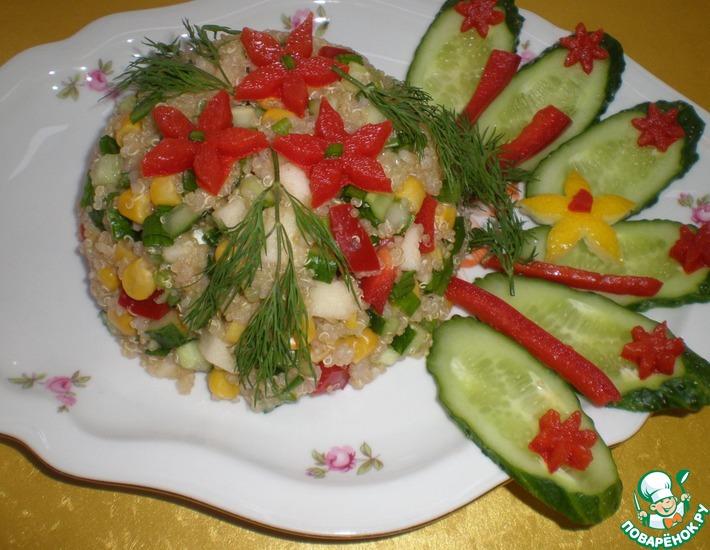 Рецепт: Салат с киноа и кукурузой