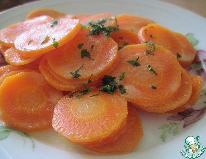 Рецепт: Тушеная морковь
