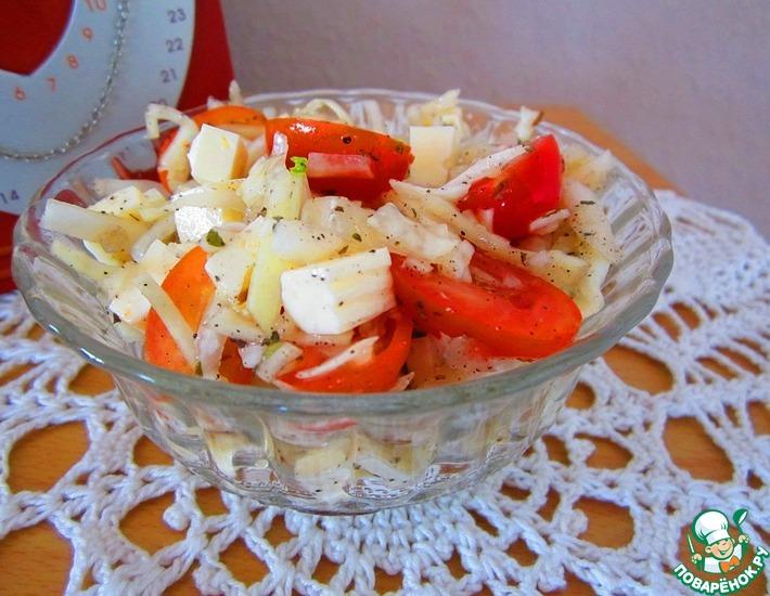 Рецепт: Капустный салат с базиликом