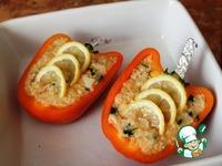 Запеченный перец с кус-кусом, чечевицей и лимоном ингредиенты