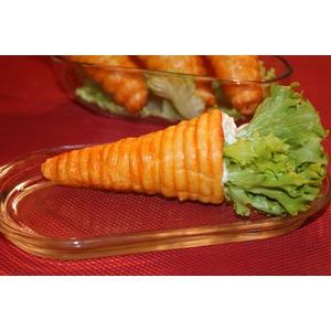 Закусочное пирожное Морковка с кремом аля дзадзики (цацики)