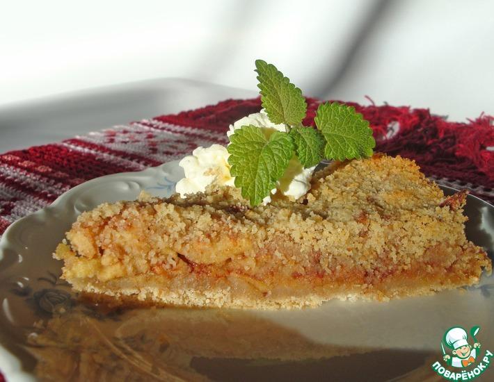 Рецепт: Сконский яблочный пирог на сухарях