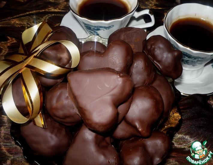 Рецепт: Марципановые конфеты в шоколаде