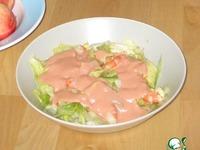 Салат из авокадо с креветками и розовым соусом ингредиенты