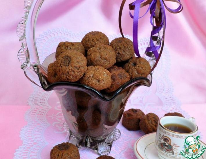 Рецепт: Шоколадно-ромовое печенье Омская ночка