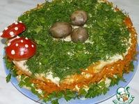 Закусочный торт Грибная полянка ингредиенты