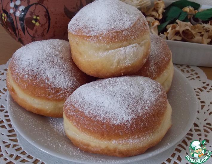Рецепт: Польские пончики с вареньем