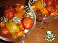 Салат из перца, феты и помидоров черри ингредиенты