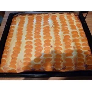 Творожный пирог с мандарином