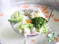 Сливочный суп с курицей и овощами ингредиенты