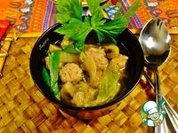 Тайский суп с фрикадельками из свинины ингредиенты