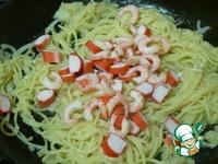 Спагетти с винным соусом и крабовыми палочками ингредиенты