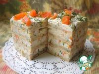 Закусочный торт с крабовыми палочками А`Море ингредиенты