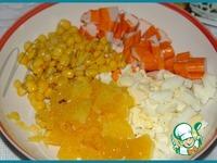 Салат из крабовых палочек с апельсинами ингредиенты