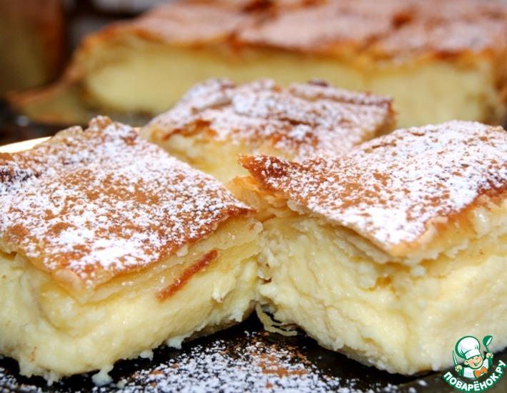 Рецепт: Традиционный греческий пирог с кремом Бугаца