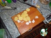 Картофель с салом на углях ингредиенты