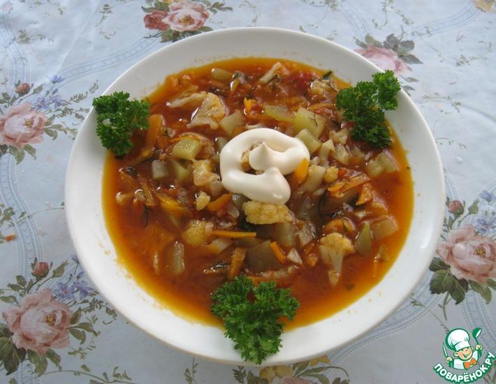 Рецепт: Диетический овощной суп