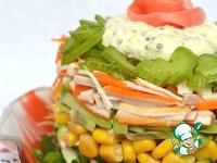 Легкий крабовый салат с сельдереем и авокадо ингредиенты