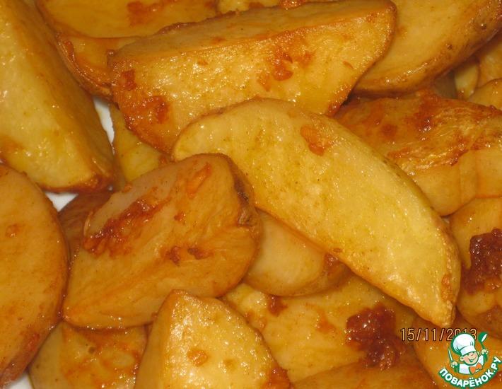 Рецепт: Картофель по-деревенски запеченный