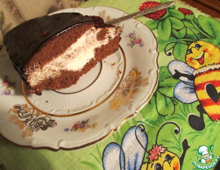 Рецепт: Замороженный шоколадный торт