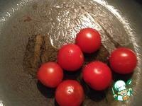 Крабовые палочки с помидорками черри, запеченые в пармезановых облаках ингредиенты