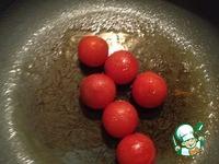 Крабовые палочки с помидорками черри, запеченые в пармезановых облаках ингредиенты
