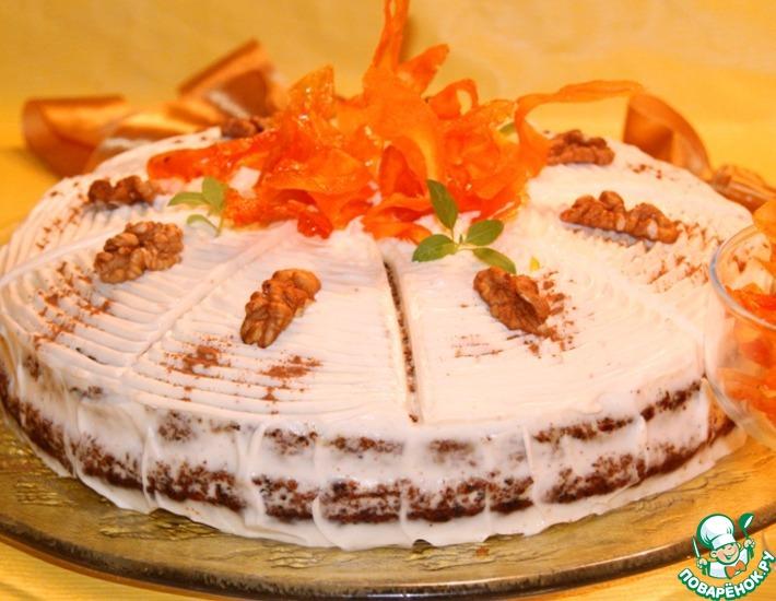 Рецепт: Ароматный морковный торт
