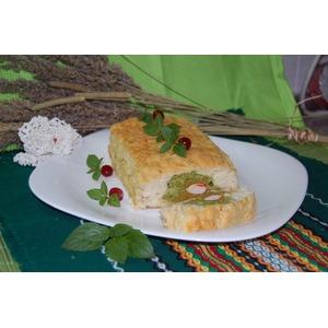 Рыбный хлебец с начинкой из брокколи и крабовых палочек