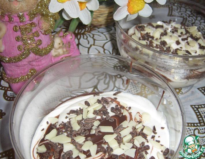 Рецепт: Творожно-банановый десерт с шоколадом