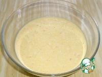 Кукурузные оладьи с крабовыми палочками + сырный соус ингредиенты
