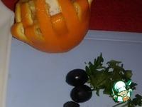 Нарядный апельсин с начинкой из кедровых орешков, риса и грибов ингредиенты