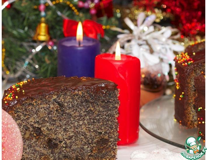 Рецепт: Рождественский маковый торт