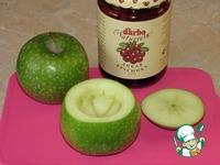 Дрожжевые оладьи с яблоками и брусничным соусом ингредиенты