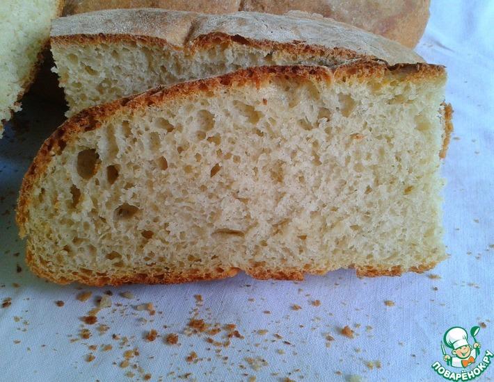 Рецепт: Деревенский хлеб на суточной закваске