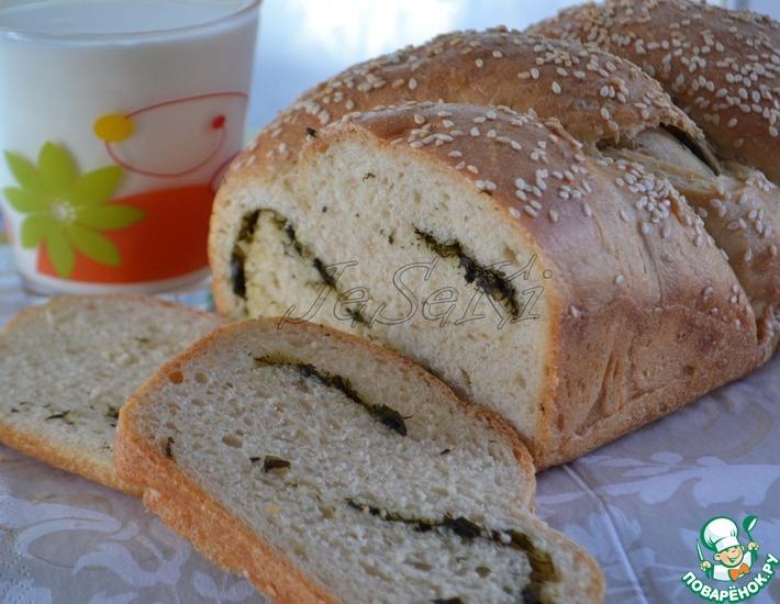 Рецепт: Домашний хлеб с ароматными травами