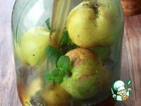 Моченые яблоки с корицей, чабрецом и мятой ингредиенты