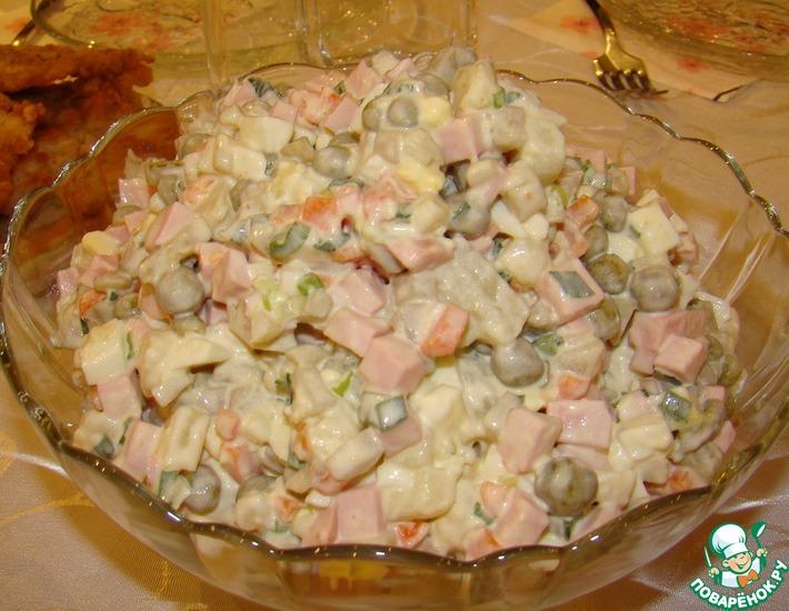 Рецепт: Домашний салат Оливье