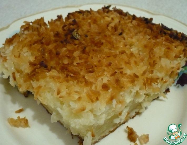Рецепт: Изумительный кокосовый пирог