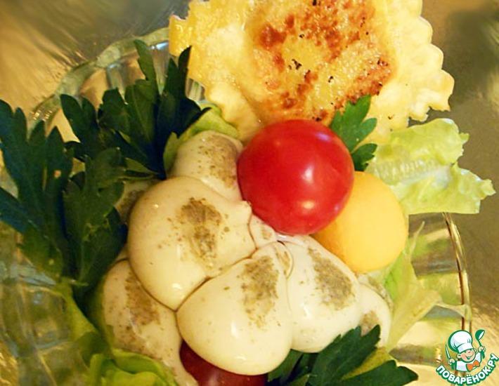 Рецепт: Салат с тыквой и равиоли