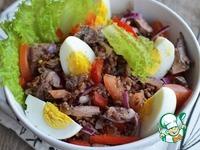 Салат с тунцом и красным рисом ингредиенты