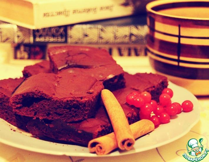 Рецепт: Брауни с темным шоколадом