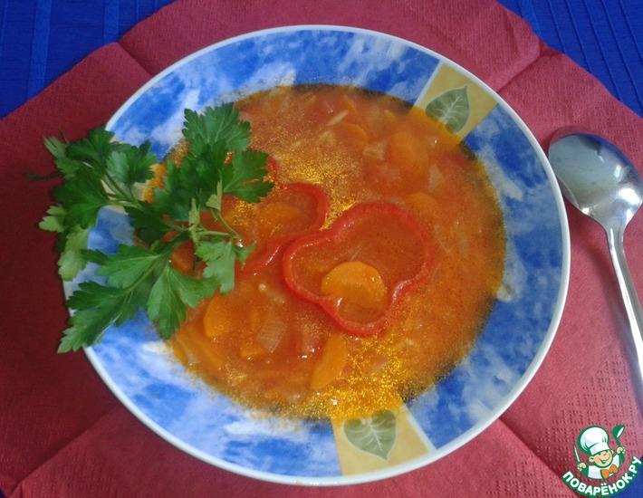 Рецепт: Томатный суп с орзо