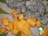 Легкий десерт из манго и питахайя ингредиенты