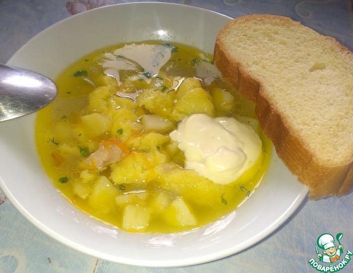 Рецепт: Украинский суп с галушками
