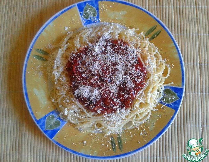 Рецепт: Томатно-базиликовая сальса для спагетти